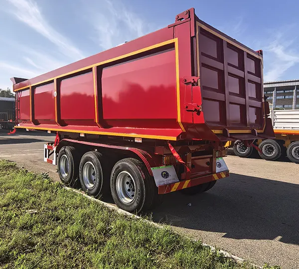 Three-axle Rear-discharge Self-dumping Semi-trailer